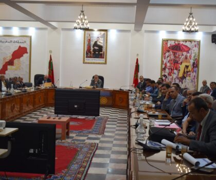 ترأس السيد عامل إقليم صفرو إجتماع تدبير الإنذارات المرتبطة  بالأحوال الجوية السيئة
