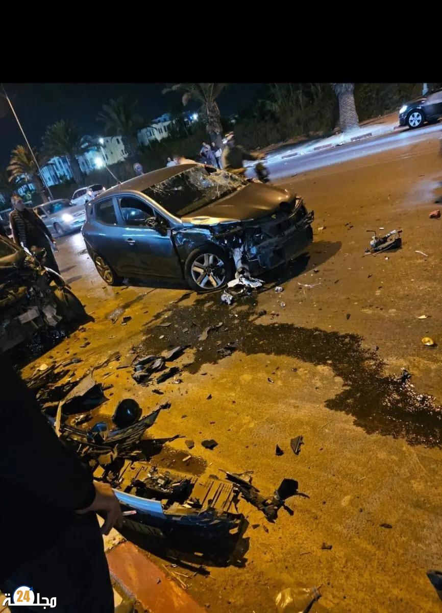 حادثة خطيرة قرب مرجان إنزكان.. دراجة نارية بين سيارتين وإصابة بليغة