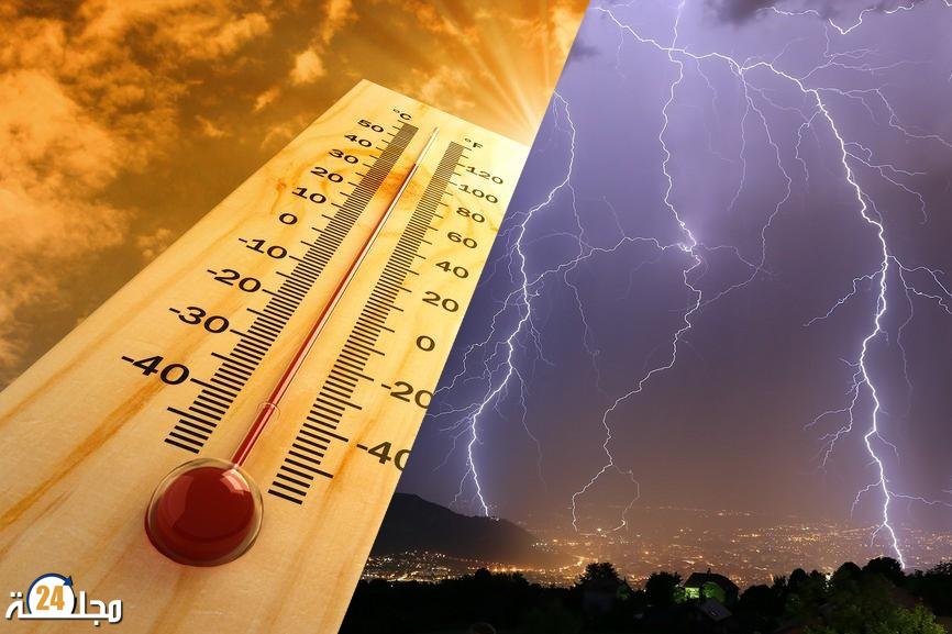 نشرة إنذارية.. موجة حر تصل إلى 42 درجة وزخات رعدية مرتقبة بعدد من أقاليم المملكة