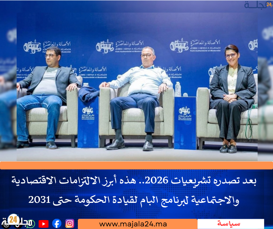 بعد تصدره تشريعيات 2026.. هذه أبرز الالتزامات الاقتصادية والاجتماعية لبرنامج البام لقيادة الحكومة حتى 2031