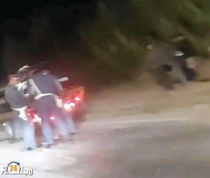 بلفاع.. حادثة سير مميتة بطريق تقسبيت بعد اصطدام سيارة خفيفة براجل بجانب الطريق